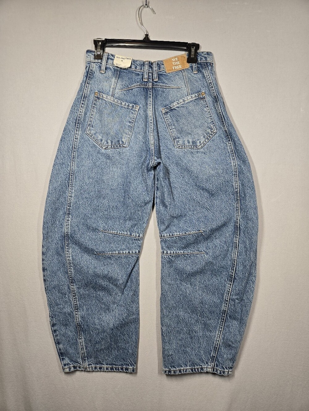 We The Free X Free People Lucky You Mid Rise Barrel Jeans Size 25 - Picture 2 of 11